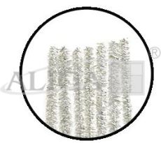 Druty pluszowe DPK-02 metalizowane srebrne