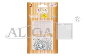 Agrafki AGR-6057 srebrne, rozm. 28mm, op. 50szt..