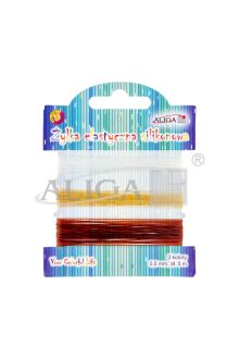 Żyłka elastyczna DA-7390 silikonowa 0,5mm x 5m, op. 3 kolory