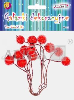 Gałązki dekoracyjne DPG-5197 dł. 12cm, op. 6szt.