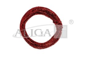 Drucik pluszowy DPK-33 metalizowany czerwony, rozm. 6mm x 11m
