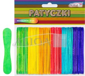 Patyczki PK-3829 mix 6 kolorów, rozm.170x 9,4-11x 2mm,op.60szt. PROM