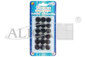 Koła rzepowe PSD-1663 samoprzylepne, śr. 1,5cm, op. zawiera 36 par rzepów