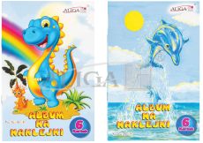 Album SA-2001 na naklejki, rozm. 14x21cm   3 plansze naklejek gratis PROM