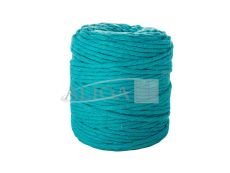 Sznurek bawełniany do makramy SBK-22 szmaragdowy 5mm x 100m (splot 21 nitek)