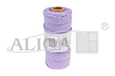 Sznurek bawełniany SBW-112 liliwy 3mm x 100m (splot 21 nitek)