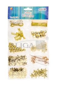 Zestaw świąteczny SGD-2959 mix akcesoriów, kolor złoty