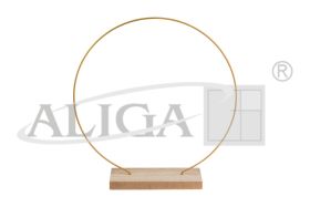 Stojak metalowy SMD-028 z drewnianą podstawką, rozm. 28cm